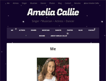 Tablet Screenshot of ameliacallie.com